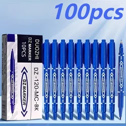 Durable Weatherproof Permanent Marker for Metal, Woodworking, and Garden Labels - Ideal Gift (100pcs Blue)