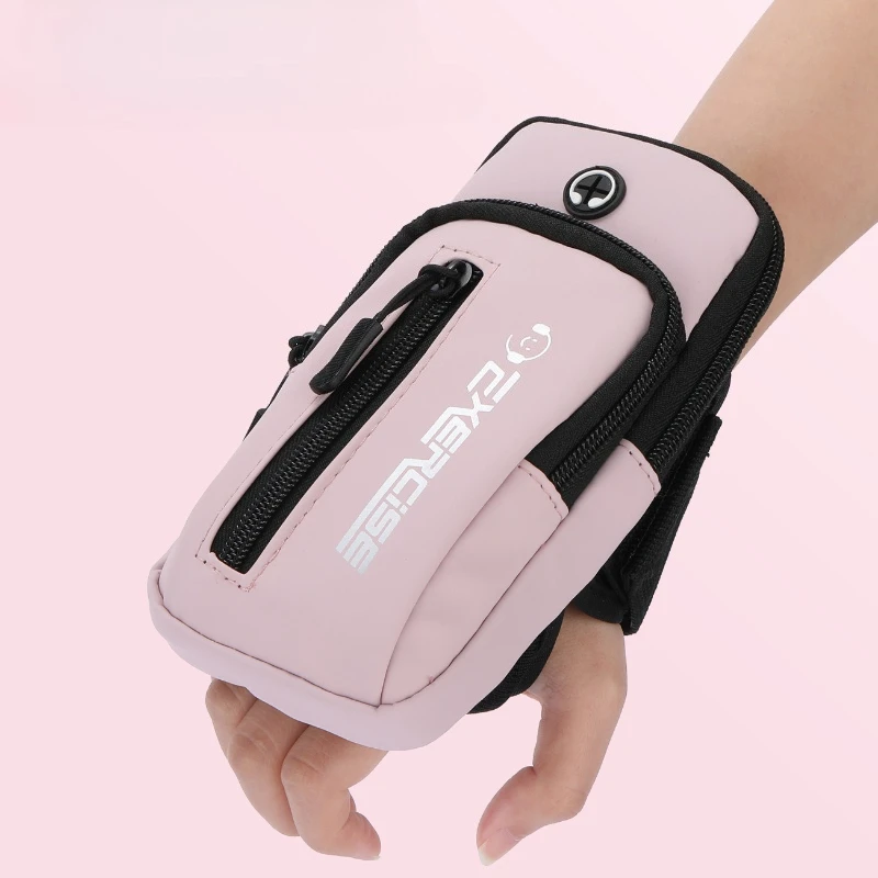 Haissky Multifunctional Wrist Running Bag with Zipper for Outdoor Fitness and Cycling
