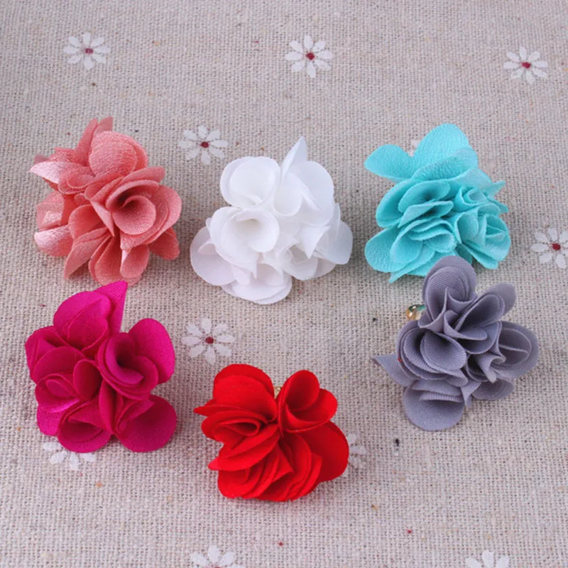 Fabric tassels fashion tassel Korea style Keychain jewelry garment bag part Fans pendant DIY mini flowers head 10/100pcs 3cm