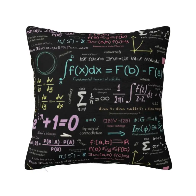 

Luxury Pure Maths Nerd Cushion Cover for Sofa Polyester Physics Science Throw Pillow Case
