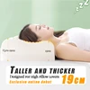 19cm Higher and Thicker pure Latex Pillow For Cervical spine Support sleeping  memory foam pillow  special adult natural rubber 2