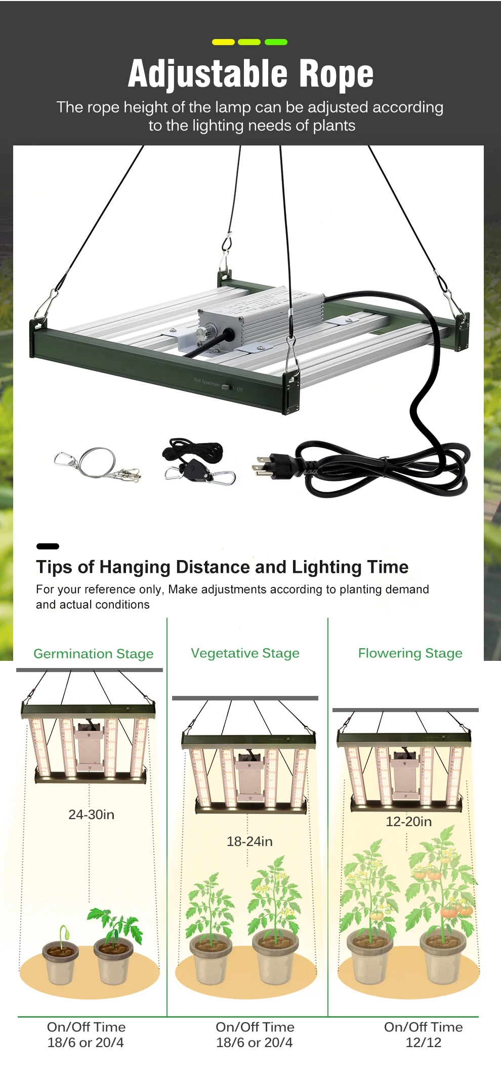 Vollspektrum-LED-Wachstumslicht 120 W 200 W 320 W LM281B 3000 K 5000 K IR 730 nm UV 395 nm Wachstumslampe für Zimmerpflanzen Blumensämling – Detail 8