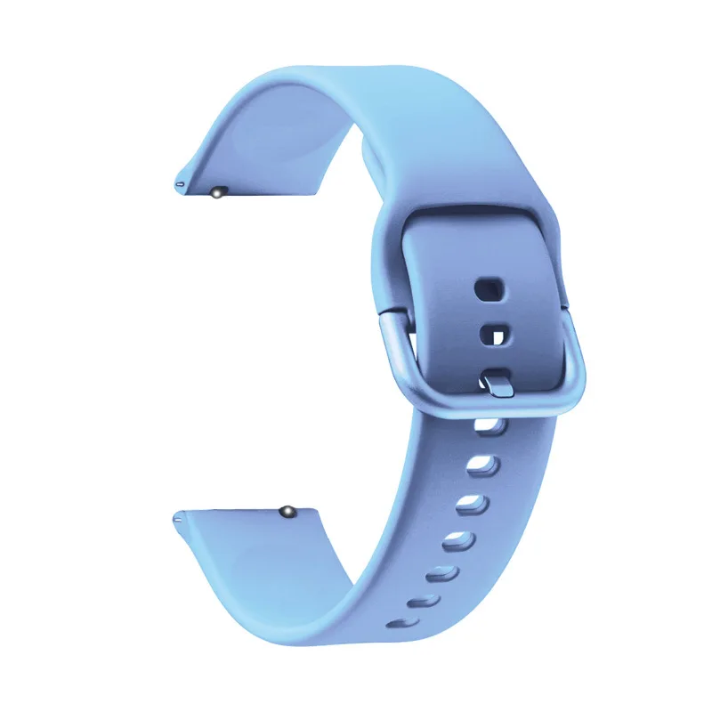 Silicone Smartwatch Replacement Wristband - Adjustable 20/22mm Strap
