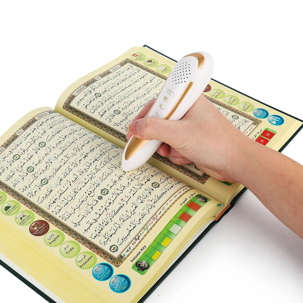 Muslim Quran Player Set Read Pen Book with Translations and Arabic Reciter Voice for Muslim Digital Qur'an