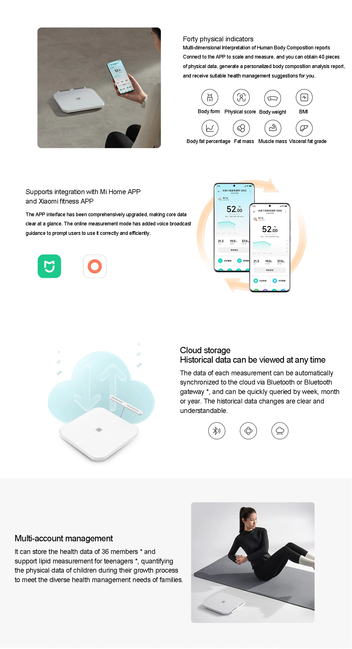 Xiaomi Mijia S800 Smart Body Fat Scale description image 2