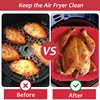 Large Air Fryer Silicone Basket Tray Pot Square Non-stick Airfryer Baking Mold Liner Bpa Free Kitchen Cooking Accessories 2