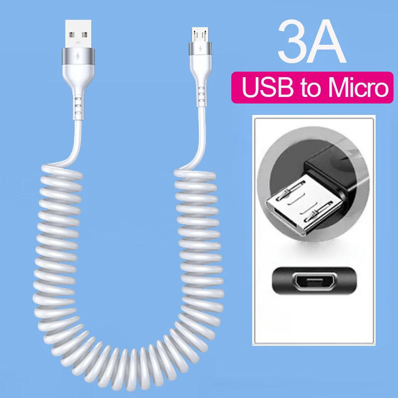 White 3A Micro-USB