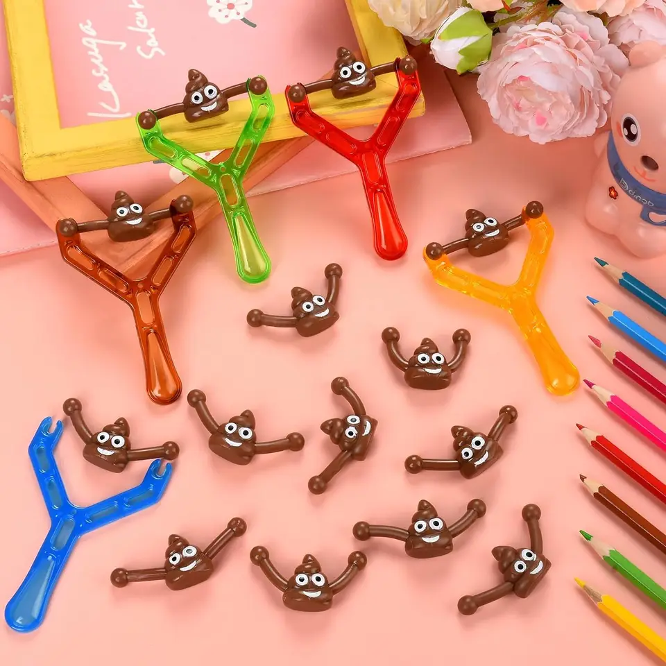 Colorful Fun Fake Poop Shooting Toy Set