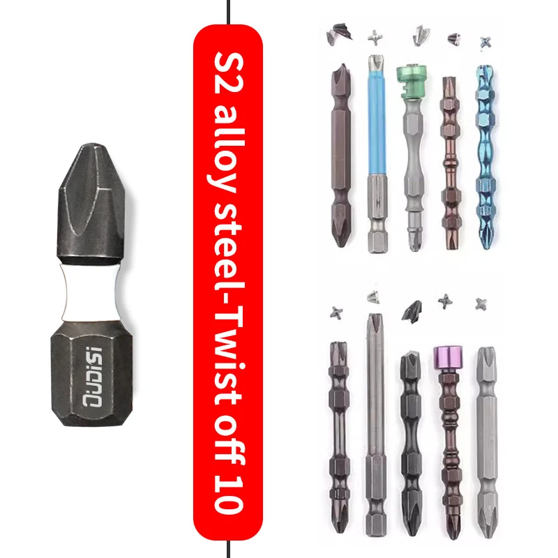 Electric screwdriver 5-20pcs Tungsten Steel Strong Magnetic Coil Electric Screwdriver With Cross Head Electric Screwdriver High Hardness Hand Electr