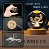 5cm Lilo and Stitch Disney Unique 3D Crystal Ball Lamp LED Luminous Crystal Ball Night Light Glass Children's Birthday Gifts Toy 2