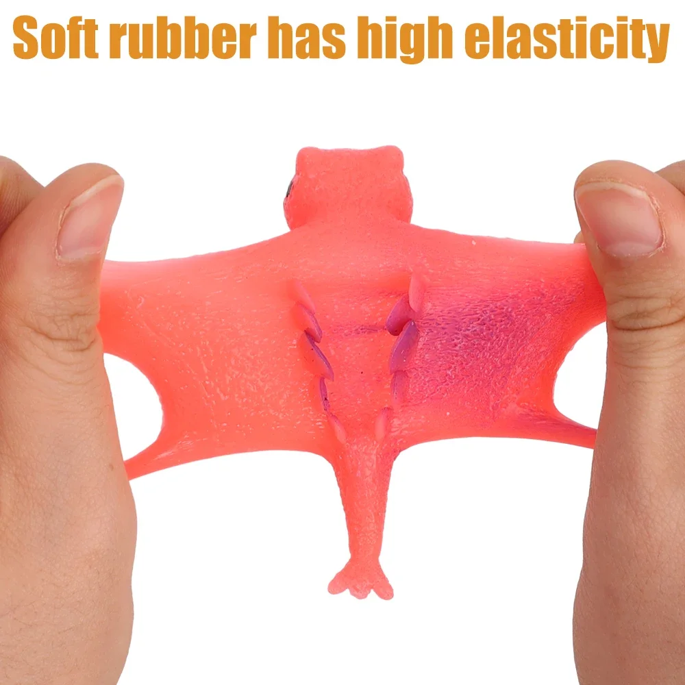 5/10PCS Funny Finger Catapult Dinosaur Slingshot Sticky Wall Toys for Adults and Kids Vent Decompression Catapult Dinosaur Toy 3