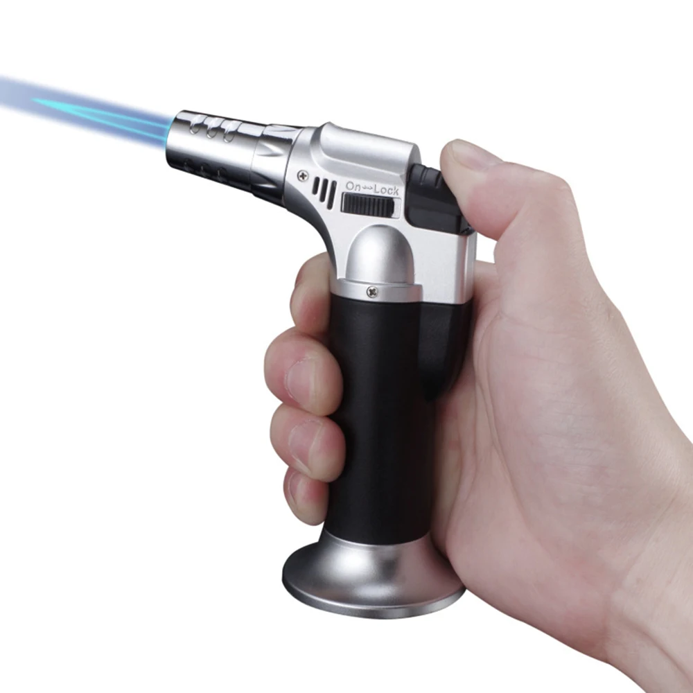

Butane Gas Lighter Refillable Adjustable Flame Lighter Chef Cooking Ignition Picnic Survival Tool Torch Outdoor Windproof BBQ