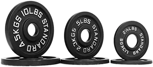 

Cast Iron 2-Inch Plate Weight Plate for Strength Training, Weightlifting and Crossfit, Multiple Packages