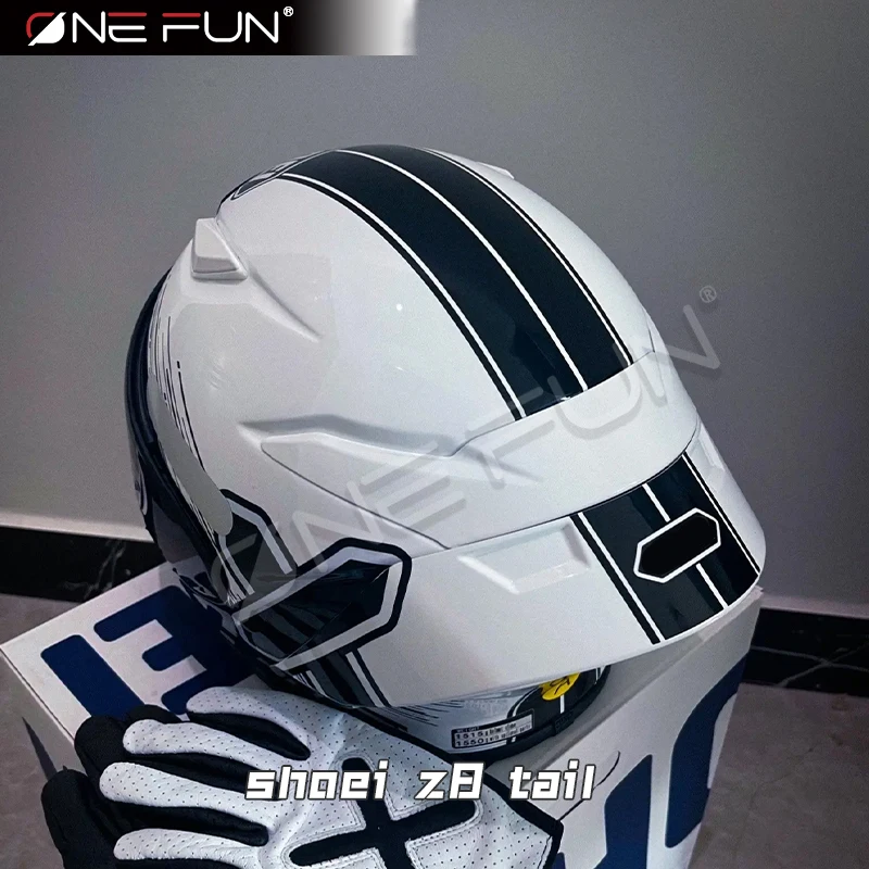 For SHOEI Z8 X15 NXR2 Motorcycle Rear Trim Red ant Helmet Spoiler