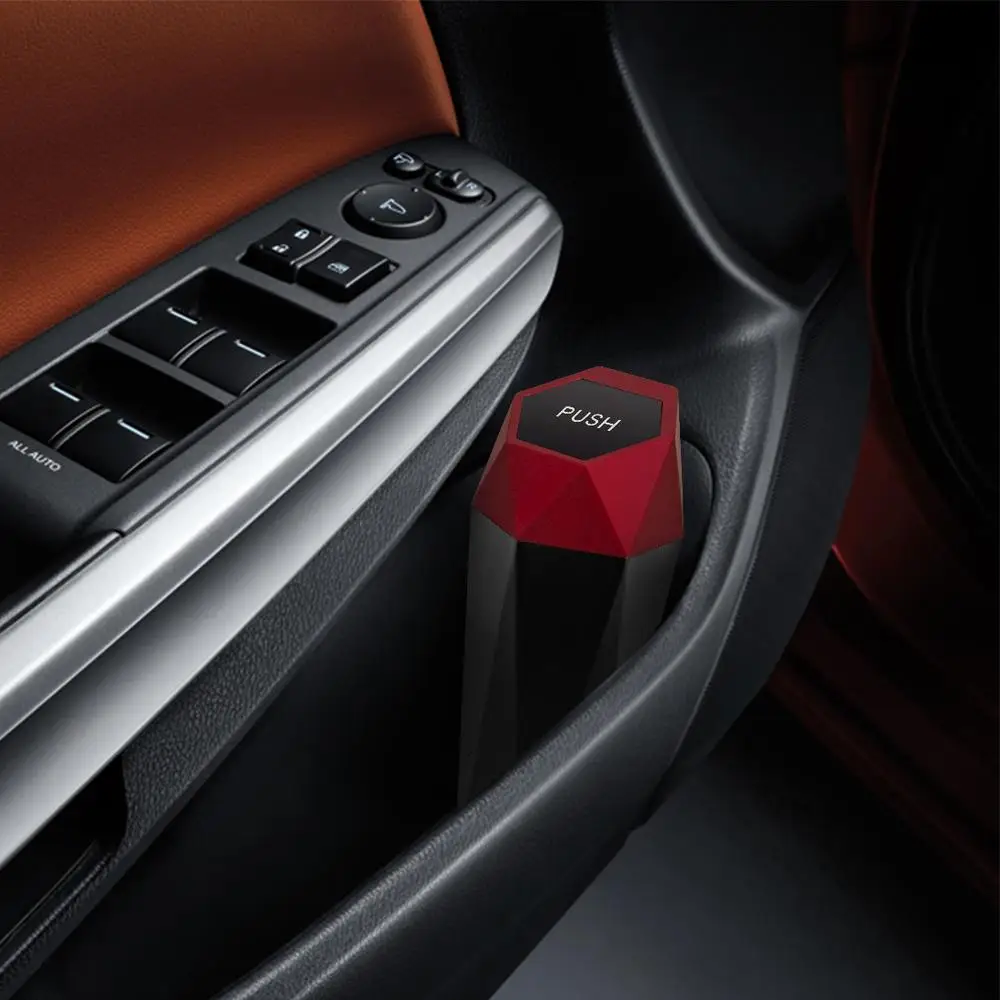 Car Trash Can Lid Leakproof Car Garbage Organizers Multipurpose Storage Box 15 Attached Trash Bags