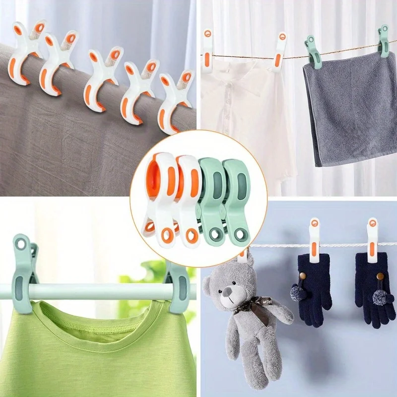 Beach Towel Clips Secure Towels on Windy Beach Days for Beach Chairs Windproof Clothes Hanging Peg Quilt Clamp Holder