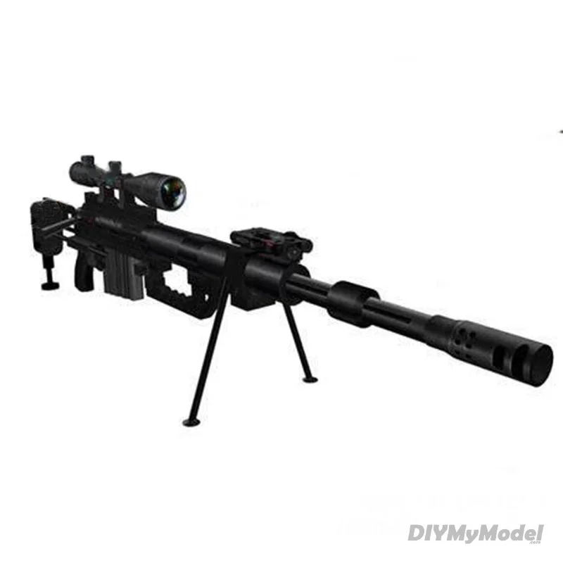 DIYMyModeI M200 Sniper Rifle 3D Paper Model Handmade DIY 1:1 Firearms Finished 120cm Cosplay for War Game Puzzle Gun Toy |