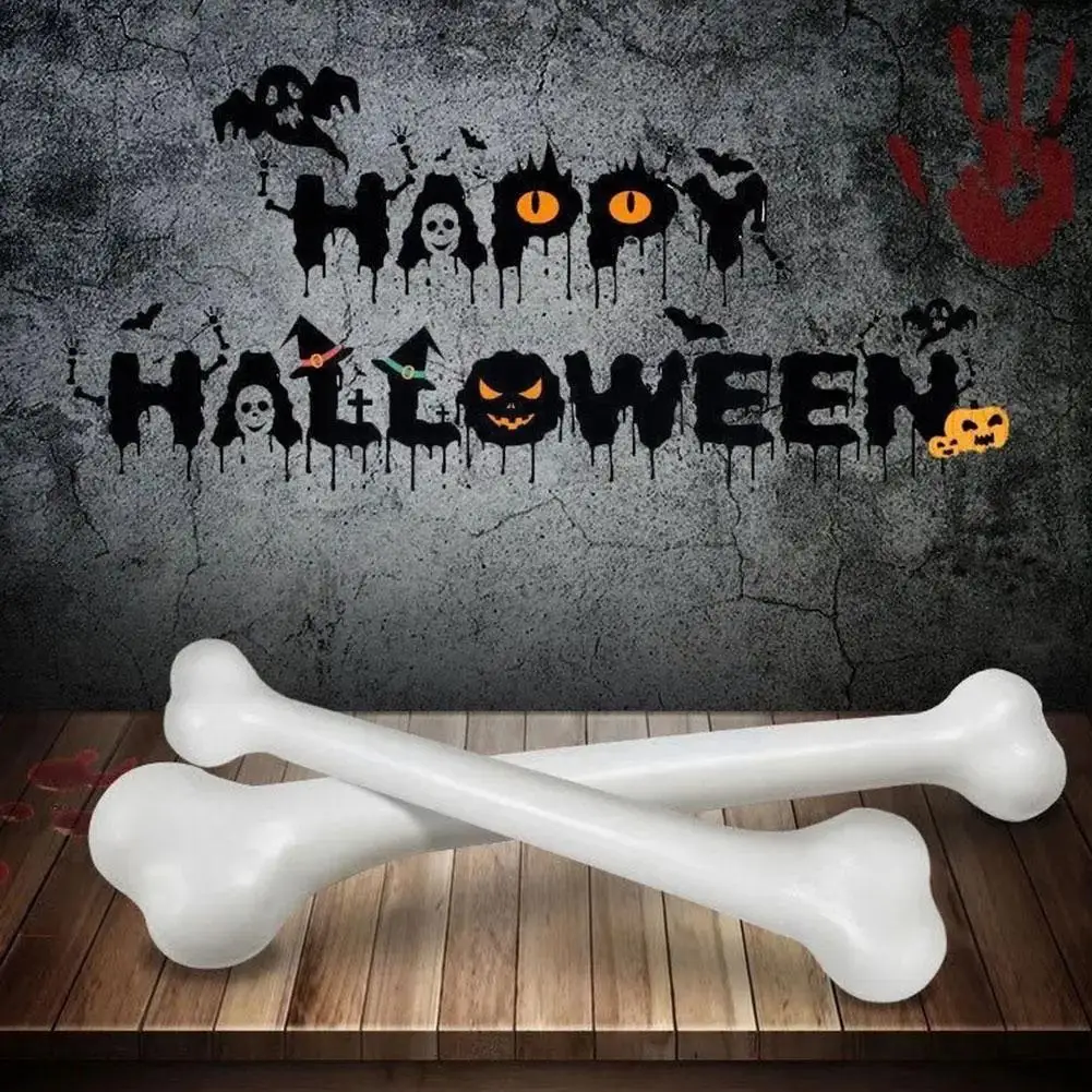 

Halloween Props Simulative Human Skeleton Dog Toy Bone Halloween Prank Toys Accessory Children Parties Model Bone Plastic C7F4