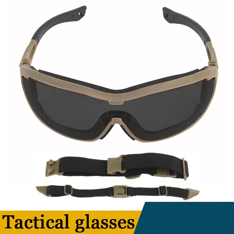 

Tactical Windproof Sunglasses Military Goggles Air Gun Color Bullet Shooting War Games Eye Protection Motorcycle Riding Glasses