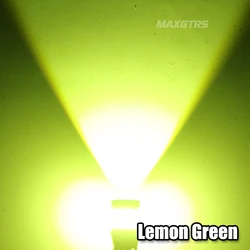 Dual Pack High - Performance LED Car Interior Side Lights - Super Bright, Multi - Color Options (Lemon Green)