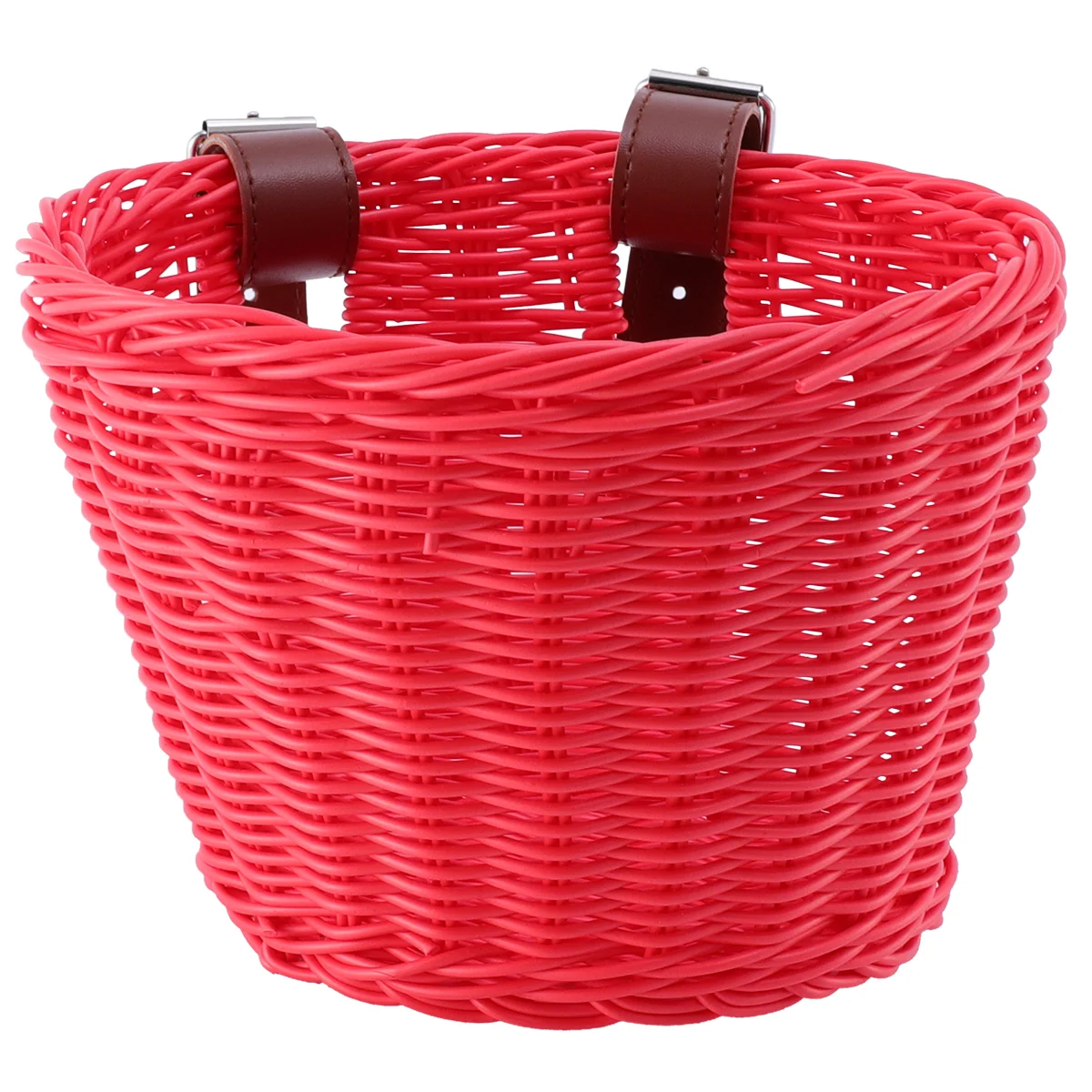 

Toddmomy Basket Girl Bike Accessories Girls Womens Bicycles Plastic Bike Storage Front Red Handmade Bamboo