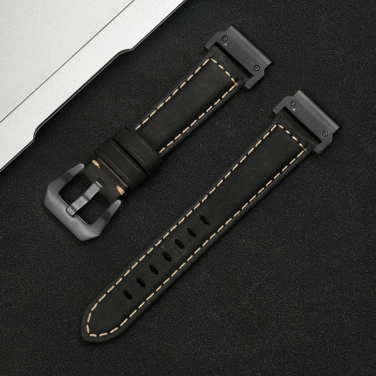 Premium Genuine Leather Quickfit Watchband Strap – 26mm & 22mm