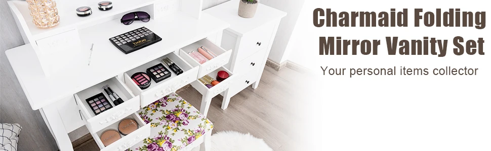 Schminktisch Schreibtisch mit abnehmbarer Platte