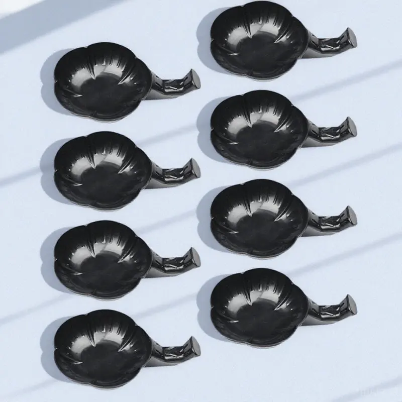 12Pcs 매화 잉크 접시 서예 잉크 그릇 다기능 브러시 홀더 데스크탑 아트 스튜디오 사무실 연구실 튼튼한