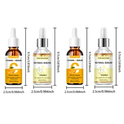 Vitamin C & Retinol Fortified Hydrating Serum Duo for Smooth, Youthful Skin