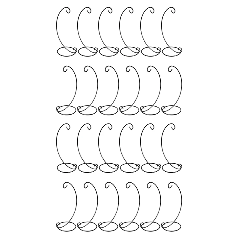 

24 Pack Ornament Display Stand Holder, 9 Inch Tall Hanging Rack For Hanging Globe Air Plant, Terrarium Plant