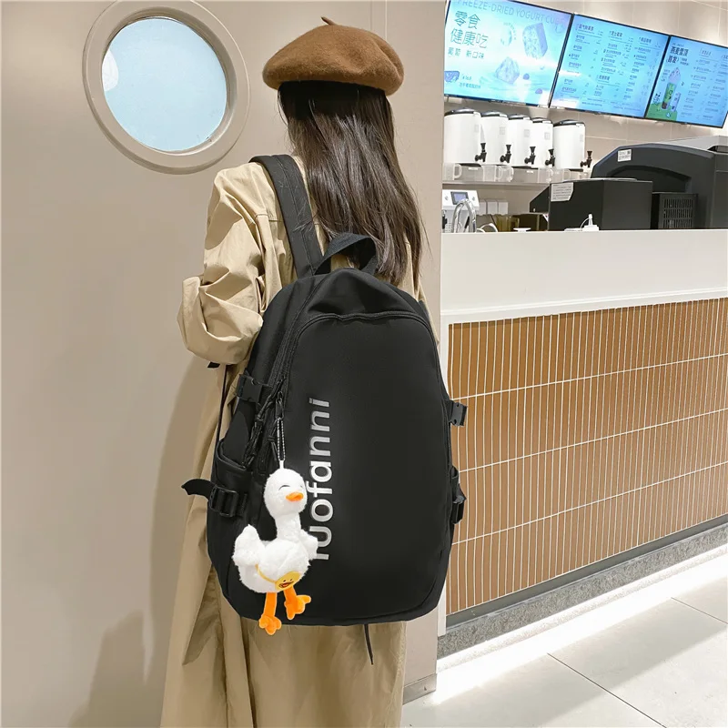 Trendy Girl Travel Student Bag Cool Female Waterproof College Backpack Lady Nylon Laptop Backpack Book Fashion Women School Bags