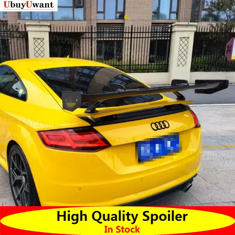 

For Audi R8/TT/TTS/TTRS/S3/S4/S5/S6/S7/S8 GT Wing Real Carbon Fiber Rear Trunk Spoiler Car Tail Wing Decoration 2017+