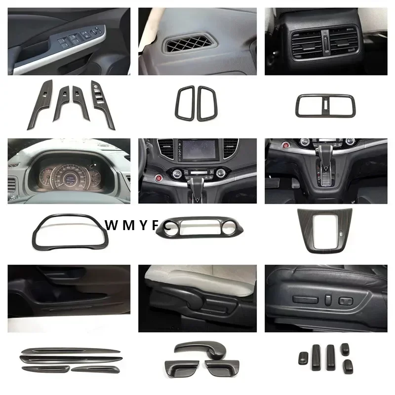 

2012- 2016 for Honda CRV CR-V ABS Peach Wood Car Left Right Air condition outlet AC Vent Cover Trim styling Accessories