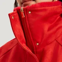 Produit officiel authentique Adidas - Manteau de sport décontracté brodé à revers pour femme pour l'hiver 2026 KH2661 5