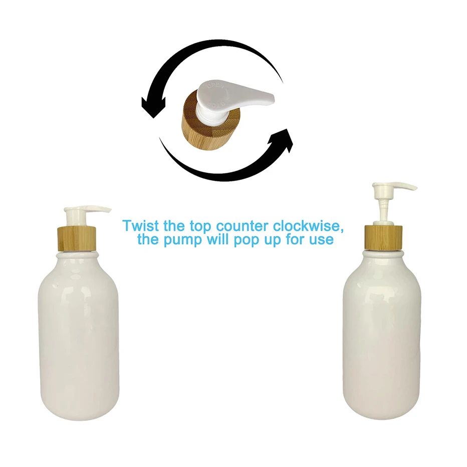 FRCOLOR – Confezione Da 2 Pompe Erogatrici Universali Per Sapone Liquido, Shampoo E Lozioni – Plastica Trasparente, Taglia Media, Tubo Tagliabile - 6