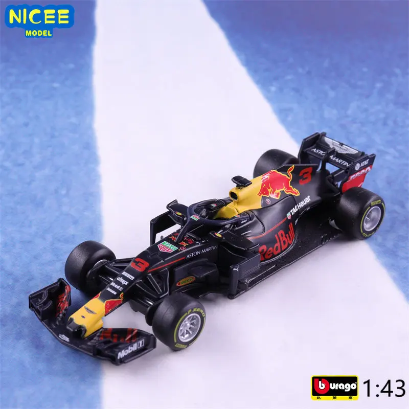 Bburago 1:43 2018 Aston Martin Red Bull Racing Tag Heuer Rb14 Racing Lega Diecast Model Car Collection Giocattoli Regalo B825