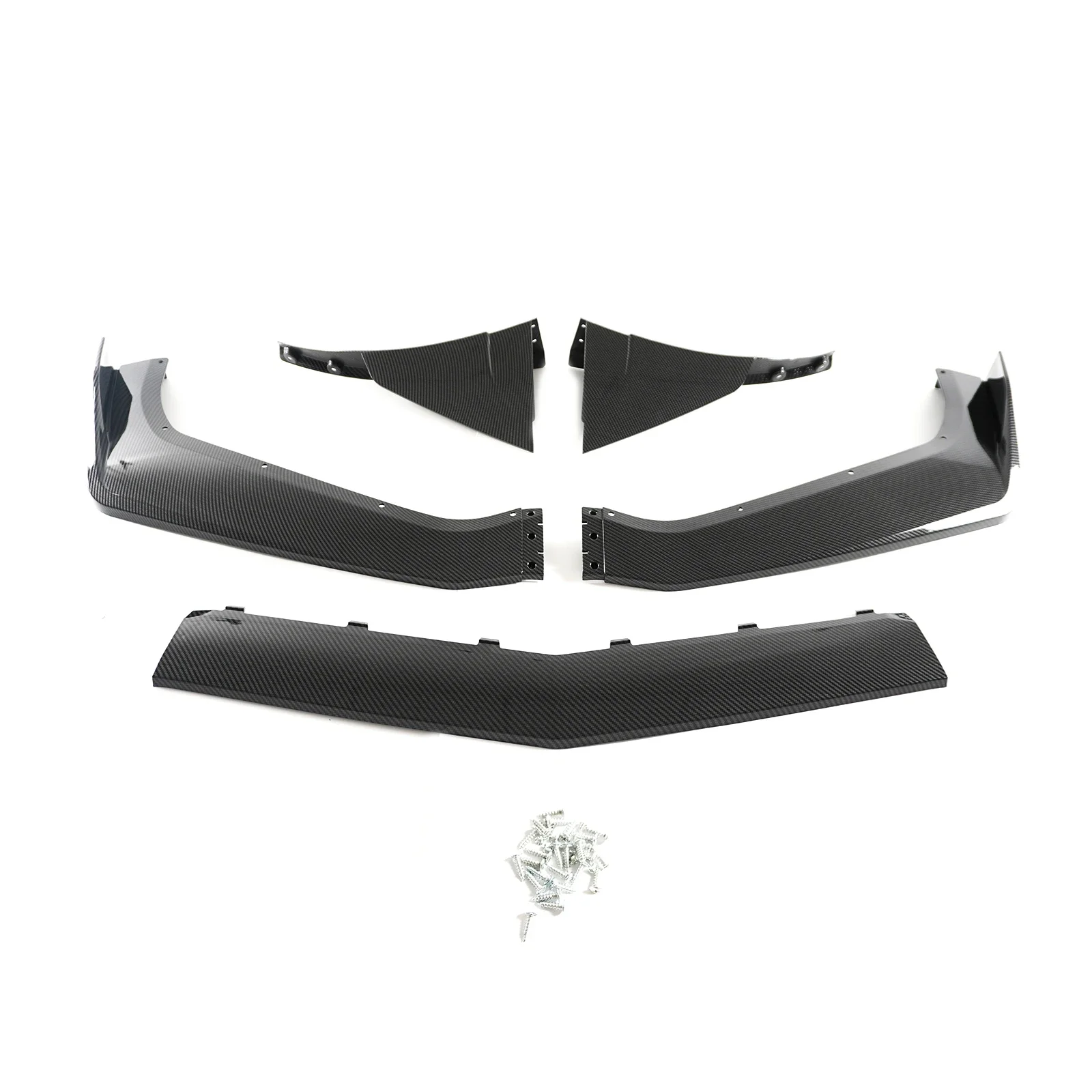 Chevrolet Corvette C7 2014-2019 Zr1 앞 범퍼 자동차 립으로 수정 Winglets Spoiler Splitter Body Kit Glossy Black