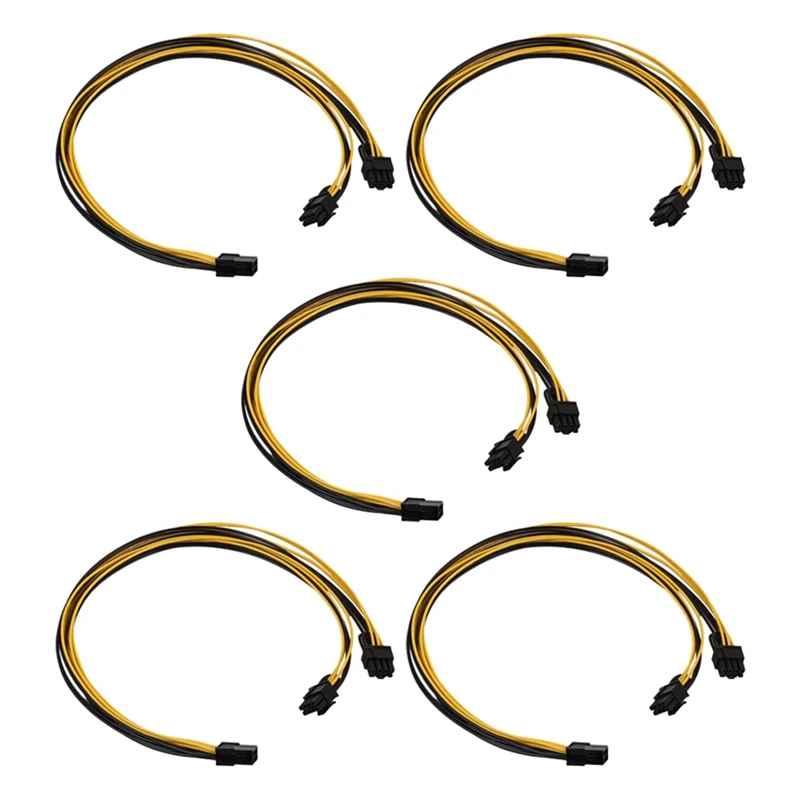 

5X PCI-E PCI Express 6-контактный разъем «Мама»-Двойной 2-портовый 8-контактный (6 + 2-контактный) адаптер «папа» F/M графическая видеокарта шнур питания 18AWG 20 см