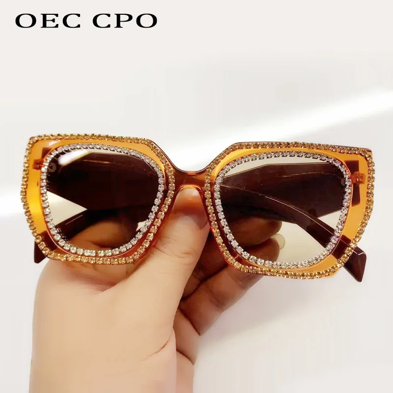 Square Diamonds Sunglasses Women 2023 Fashion Rhinestone Sun Glasses Men Outdoor Shades Punk Eyewear Female UV400_voghion.com