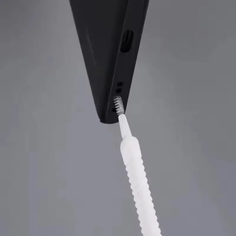 1/10개입 충전 포트 먼지 마개 및 청소 브러쉬 세트 (아이폰 17, 16, 15 Pro Max Plus, 삼성 S26, iOS 타입 C USB 클리너)
