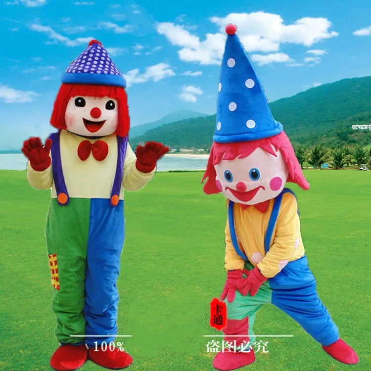 

Clown Mascot Costume Adult Halloween Clowns Cartoon Costumes Advertising Mascot Animal Costume for Sale Adult Size