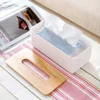 Tissue Box Napkin Rings Case Paper Box Container Reusable Bamboo Cover Car Tissue Paper Dispenser Gold 26 Letters Pattern 3
