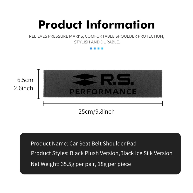 Renault Symbol Clio 3 4 Sparco RS Megan Espace Kadjar 용 범용 자동차 벨트 어깨 쿠션 패드 커버 보호대