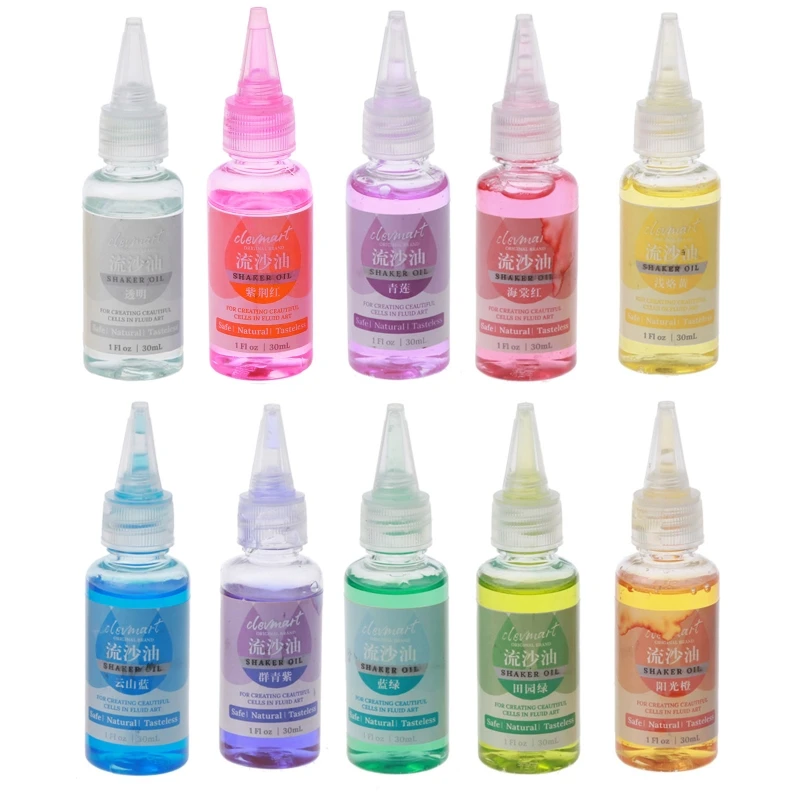 

30ml Silicone Pouring Oil Acrylic UV Epoxy Resin Silicone Mold Liquid Flow Art Oil Resin Shaker Oil Art Crafts