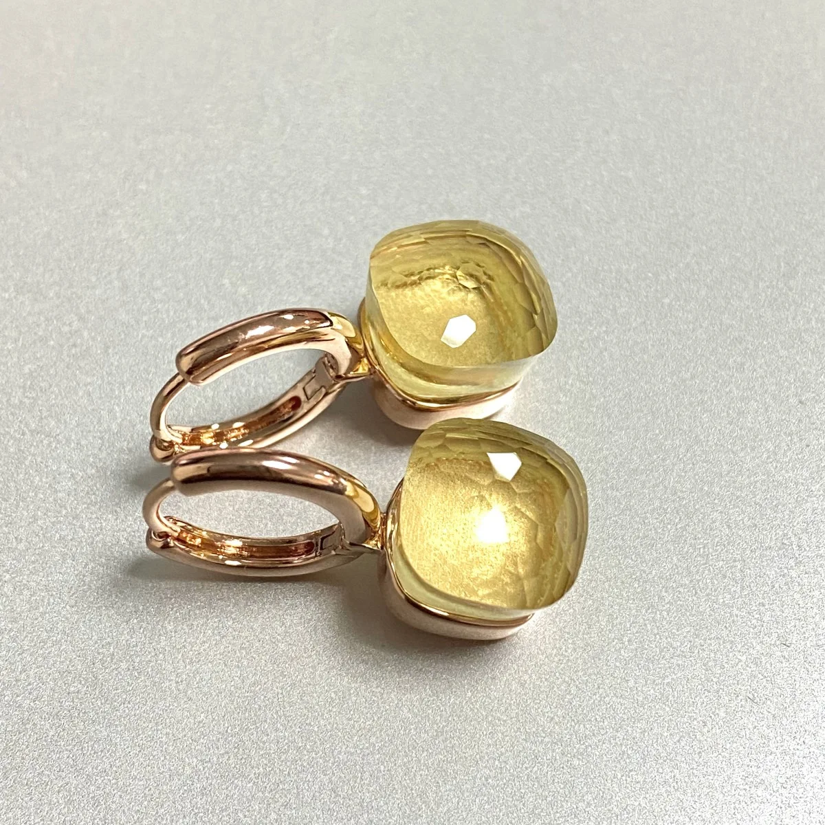 Sfb8bf89ade1a4089b76dd165fb7a5b76P Classic Earrings For Women Amethyst Crystal Earrings Copper With Gold Plated Square Candy Colors Earrings Fashion Jewelry Mallzona