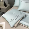 Grade A Washable Ice Silk Summer Quilt Set or 1 Pcs Quilt Skin-friendly  Air Conditioning Embroidered Comforter Summer Blanket 4