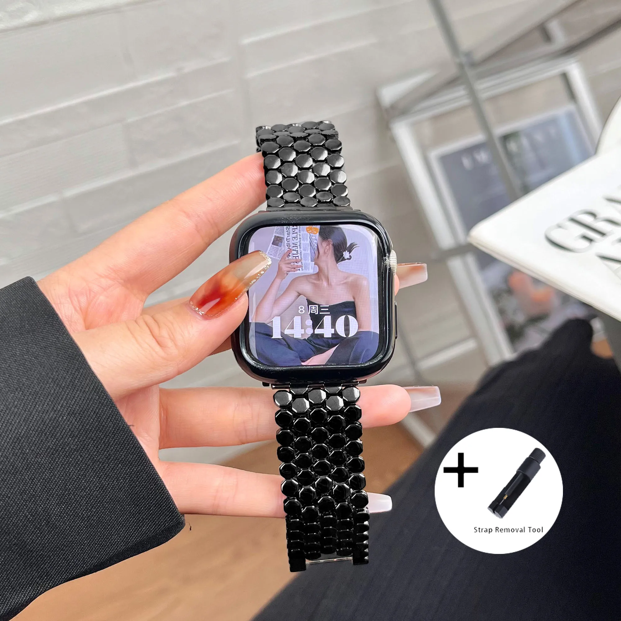 New Fish Scale Metal Bracelet For Apple Watch Ultra 49mm 38