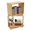 2 Tiers Creative Open Book Cabinet with Good Load Capacity for Indoor Use 3