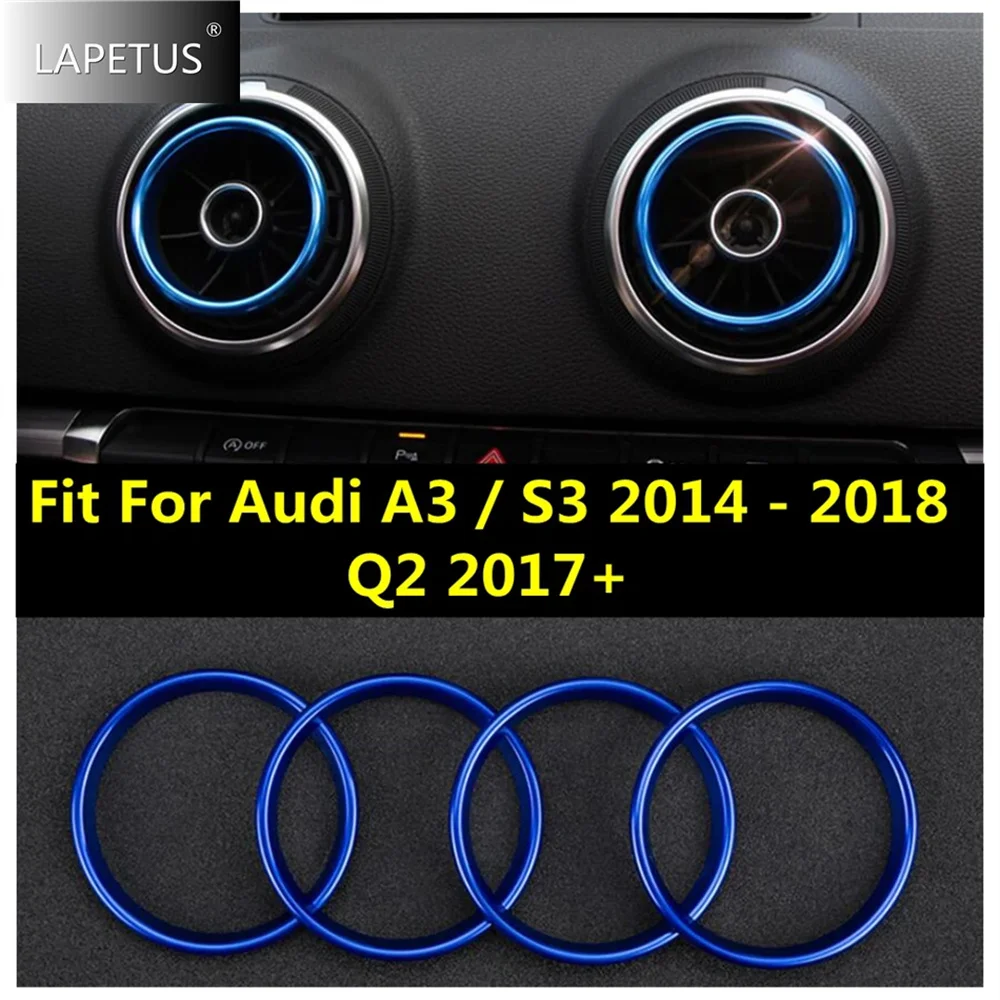 

Dashboard Air Conditioner AC Vent Outlet Cover Trim Fit For Audi Q2 2017 - 2021 / A3 2014 - 2018 / S3 2014-2018 Car Accessories