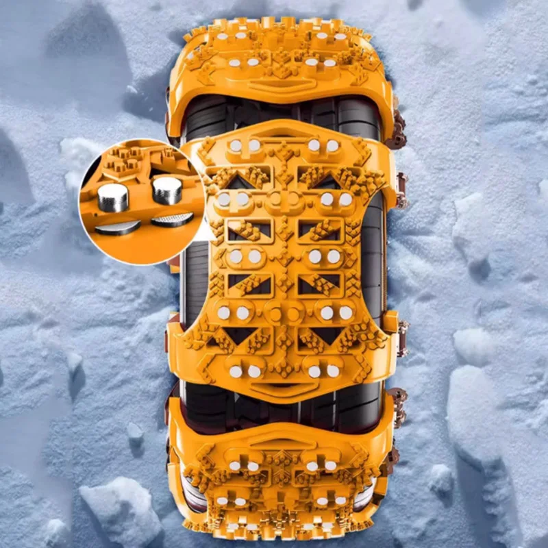 6PCS Car Winter Tire Wheels Snow Anti-skid Chains Wheel Tyre Cable Belt Winter Outdoor Emergency Tools Auto External Accessories